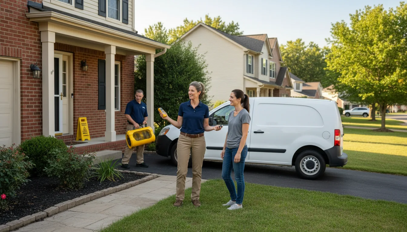Residential water damage restoration in Tupelo, MS